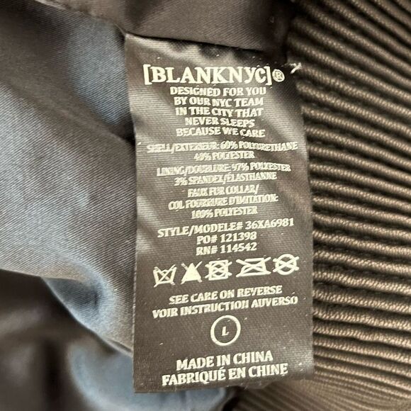 ❄️Blank NYC Faux Leather Aviator Jacket with Faux Shearling Collar - Picture 7 of 8